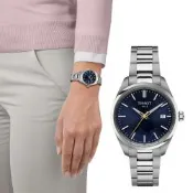 TISSOT 天梭 PR 100 Jungfraubahn Quartz 34mm 少女峰 限定版 時尚腕錶 女錶 聖誕節 禮物-T1502101104101