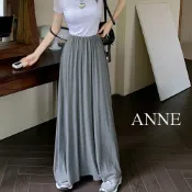 下身出清｜女鬆緊腰百摺長裙【AP10119】長裙 女 夏天 裙子 百褶裙 過膝裙 棉長裙 灰長裙 黑長裙