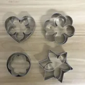 diy烘焙工具不鏽鋼曲奇餅乾模具立體卡通造型慕斯蛋糕切模具套餐