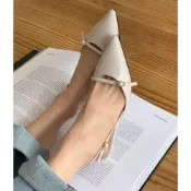 (店+)👠正韓新款｜3色尖頭漆皮細環鏤空後勾中跟鞋・氣質中跟鞋・春夏人氣款｜韓國代購・免運〃HITOMI〃