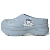 (店+)【adidas 愛迪達】JR4245 迪士尼《貓兒歷險記》 x adidas originals ADIFOM STAN MULE Focus 時尚舒適 防磨防滑包頭拖鞋 女款 藍色 愛迪達女鞋 運動鞋女 女鞋