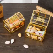 洛陽牡丹 創意迎嬰派對禮盒巧克力喜糖包裝盒子百寶箱糖果盒桌面透明收納盒