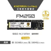 【AITC】艾格 KINGSMAN FM250 SSD 512GB M.2 2280 SATAIII 固態硬碟
