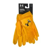 【JABOW運動生活館】UNDER ARMOUR 成人 Clean Up 止滑 打擊手套 黃 6000253790