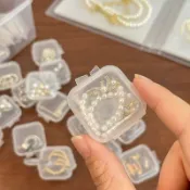 3.5mm小飾品收納盒 耳環 戒指 小方盒 防噪音耳塞盒 無線耳塞收納盒 小膠盒 PP 透明塑膠空盒 禮品盒批發