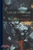 【三民網路書店】List of Patterns: Belonging to the South Boston Iron Company 作者：Cyrus Alger Et Al