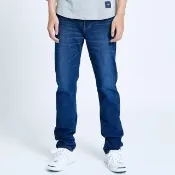 【EDWIN】男裝 JERSEYS迦績EJ7 透氣中腰錐型伸縮AB牛仔褲(原藍磨)