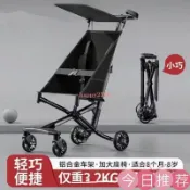 一鍵折疊寶寶手推車 購物車 寵物車 折疊車 輔助遛娃神器 車旅行傘車遛娃神器 輕便小巧 野餐車 可拆洗遛娃神器happy