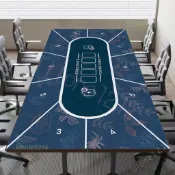 加厚隔音德州撲克桌墊 防滑耐磨桌面保護 桌遊專用墊子 家用棋牌遊戲 聚會娛樂 檯面防刮防塵
