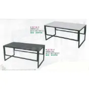 香榭二手家具*全新精品 黑/白岩板4尺 鐵腳大茶几-茶几桌-泡茶桌-矮桌-客廳桌-沙發桌-邊桌-餐桌-和室桌-大理石面桌