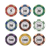 遊戲籌碼50入(籌碼卡牌 棋牌籌碼 麻將籌碼 德州撲克籌碼 撲克代幣 游戲代幣 桌遊籌碼)