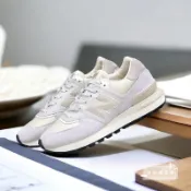 球鞋補習班 NEW BALANCE CLASSIC 574 高階版 海鹽 奶油白 杏灰 復古慢跑鞋 U574LGWD
