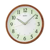 【SEIKO 精工】螺旋夜光靜音掛鐘時鐘QXA472B(夜光 靜音 直徑30cm)