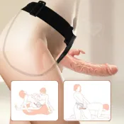 (店+)妳與她共享歡愉 女同志拉拉專用雙爽中長型穿戴按摩棒 粗曠大尺寸陽具老二 雙頭共享 可拆卸穿戴褲 女性情趣用品