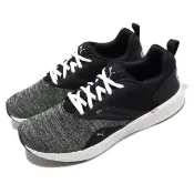 【PUMA】慢跑鞋 NRGY Comet 男鞋 女鞋 黑 白 緩震 路跑 透氣 運動鞋(19055617)