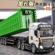 ⚡臺灣出貨⚡超長運輸車重型兒童運輸玩具車模型油罐車慣性大卡車仿真男孩翻鬥
