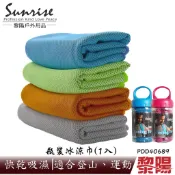 夏日玩水必備【黎陽 】瓶裝冰涼巾 (六色)  吸水/快乾//輕量/登山健行/旅遊/運動 69PDD40689