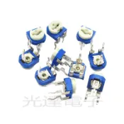【光達電子】優質 臥式 藍白可調電阻 500K(504) 臥式電位器(10個)