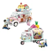 LOZ mini 鑽石積木-1737 水果車  1738 甜品車