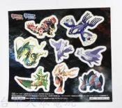 3DS 任天堂 神奇寶貝 精靈寶可夢 歐米加 紅寶石 固拉多／阿爾法 藍寶石 蓋歐卡 系列限定特典 貼紙【四張犁電玩】