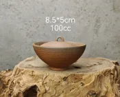 古瓷堂日本回流瓷器 日本回流素慕堂老巖泥手工拉胚元寶小蓋碗 茶具柴窯燒製一人飲泡茶擺件 8.5*5cm 100cc 底款素慕堂