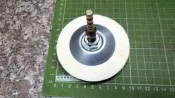 尚溢五金~優惠中電鑽用專利六角頭轉M10轉接桿+鎖牙較厚毛輪盤(多種材質拋光打磨) 砂輪機或電鑽主機請自備或選擇加購