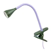 【IKEA 宜家家居】NÄVLINGE Led夾式聚光燈, 紫色/深綠色