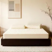 (店+)【Andy Bedding 安迪寢具】5公分 天然乳膠 床枕組 泰國乳膠 抗菌防螨 動態貼合 服貼身體自然曲度 5年保固 15天安心試睡