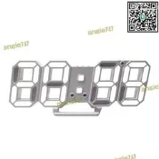 【公司貨 7區】滿299發貨3d立體led數字電子時鐘桌面感光亮度鬧鐘家用掛牆客廳大尺寸掛鐘