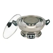 (店+)【KRIA 可利亞】4.0L 涮烤兩用圍爐電火鍋(KR-840)