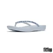 【FitFlop】iQUSHION 多水鑽輕量夾腳涼鞋-女(低調藍)