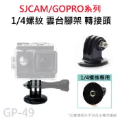 (滿額才出貨)GOPRO/SJCAM 1/4螺絲孔 相機雲台 三腳架轉接頭 運動相機配件 轉接螺母 GP-49