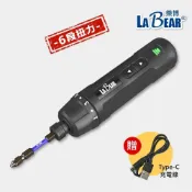 (店+)LaBear 6段扭力 螺絲起子 可調扭力 360RPM 兩用 電動/手動 充電式 電動起子組 電動螺絲起子