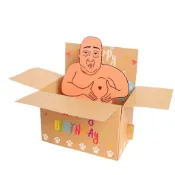 【全館免運】生日賀卡 創意搞怪整蠱禮物 3D立體祝福留言手寫 朋友生日禮物 畢業禮物送朋友 生日卡片 立體卡片 搞怪卡片