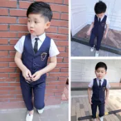 ❤️台灣現貨❤️男童装西服套装英倫修身禮服小西装韓版花童婚禮禮服 表演禮服畢業典禮