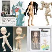 Shf 人偶 SHFiguarts Body Kun Body Chan 黑色橙色 Ver PVC 可動人偶收藏品