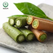 【日本直送】祇園辻利 抹茶捲心酥｜奶油蛋捲 × 抹茶內餡・抹茶蛋捲 × 奶油內餡｜禮盒・經濟包｜京都人氣伴手禮｜附提袋