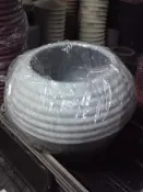 【森紅園藝資材】FRP製水泥花盆(1尺6圓形) PS.植草磚.平板磚.塑膠花盆.水磨石