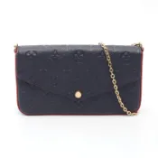 【DOKODEMO】[二手] 路易威登LOUIS VUITTON肩背包 Pochette Felicie Monogram Empreinte Marine Rouge M64099 Marine Rouge 皮革 Pochette Felicie