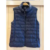 專櫃正品 UNIQLO 防潑水輕量立領羽絨保暖背心（女）L號