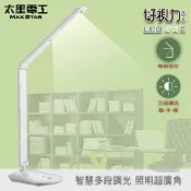【太星電工】好視力LED時尚護眼檯燈/8W(水晶白) UTA538W 閱讀 近視 觸摸可調光 學生宿舍臥室 三段後調整