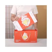 (店+)嚴選～台灣現貨 月餅盒 金月玉兔 （新款 厚版）6/8粒裝80 g月餅包裝盒禮盒 最體面的禮盒 網紅冰皮打包蛋黃酥