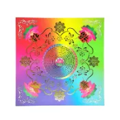 幸福香堂 【燙金紙】七彩燙金蓮花紙 福祿延壽 單面燙金 蓮花紙