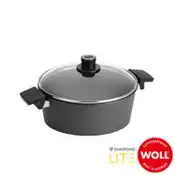 【百利市購物中心】《WOLL》德國歐爾DIAMOND LITE新鑽石 鑄造不沾湯鍋28cm