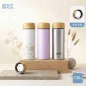 【IKUK 艾可】 真陶瓷保溫杯-瓷芯上蓋保溫杯500ml(陶瓷內蓋/陶瓷咖啡杯/陶瓷保溫瓶/咖啡保溫杯/保溫瓶)