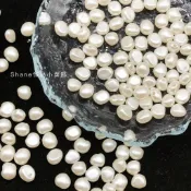 臺灣出貨⭐️ABS仿珍珠迷你小石頭串珠不規則異形珍珠珠光塑料散珠diy手鍊配件串珠串珠