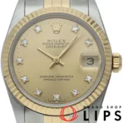【DOKODEMO】Rolex Datejust Boyz 68273G(9) - 10鑽腕錶，附原廠錶盒和保固卡。 18K黃金/不鏽鋼材質。顏色男士腕錶。已全面保養和拋光。 1987年款。成色極佳。 [二手]