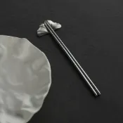 mooin  Stål 銀端筷子 316不鏽鋼半方筷 不鏽鋼筷 不鏽鋼餐具 筷子 316 餐具