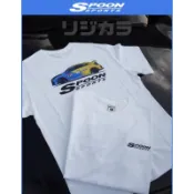 本田 SPOON 純棉 T恤 JDM 日系 改裝車 圓領 短袖 CIVIC EK9 EG6 NSX