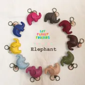 大象真皮鑰匙圈 Elephant keychain